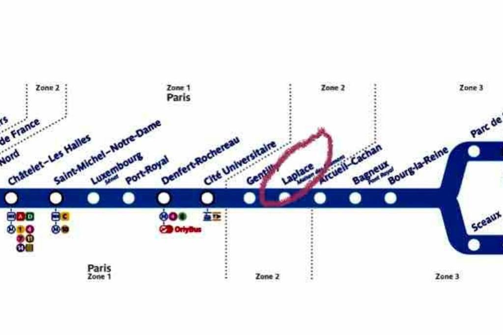 Beau T3 A Arcueil A 3 Min Rer B « Laplace » Bagian luar foto